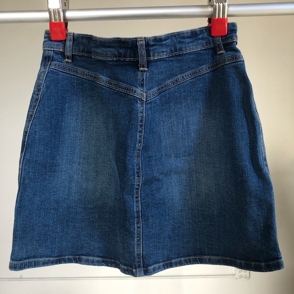 Gap denim button up a line button up skirt - Picture 4 of 4